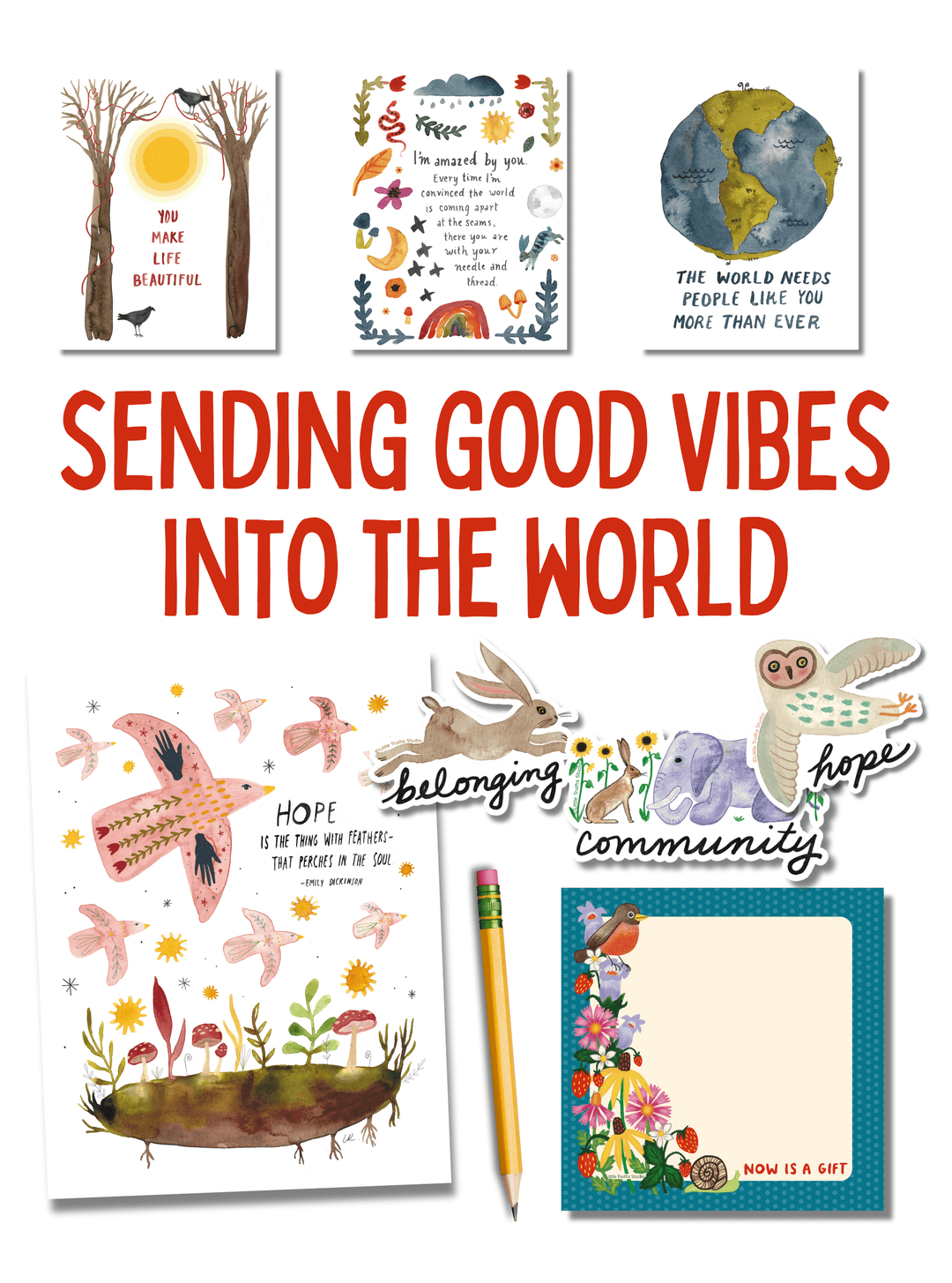 Sending Good Vibes Into The World Bundle Little Truths Studio 