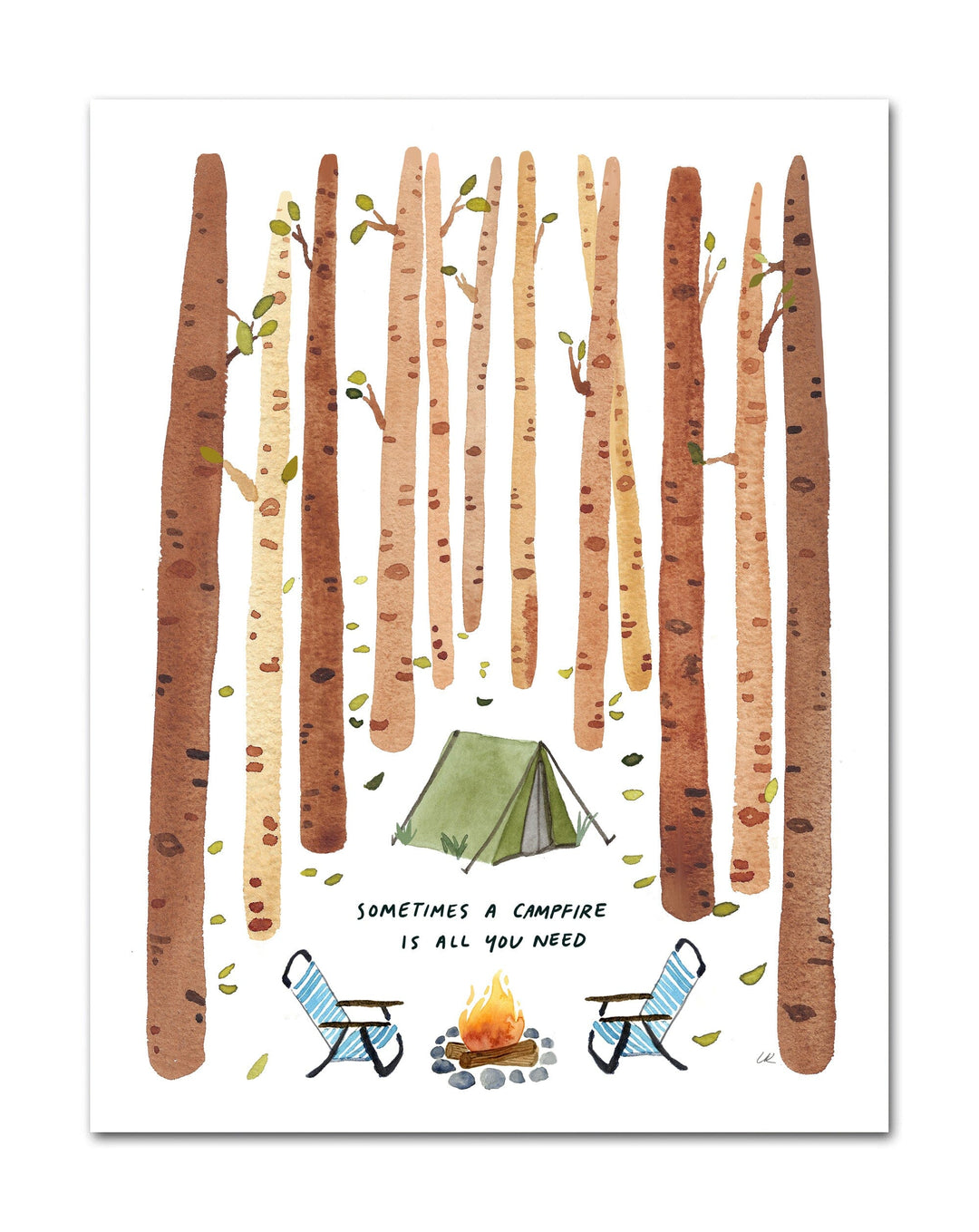 Sometimes A Campfire Is All You Need Art Print Art Prints Little Truths Studio 