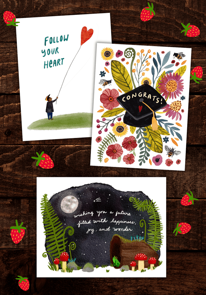 Squirrel Graduation Card Greeting Card Little Truths Studio 
