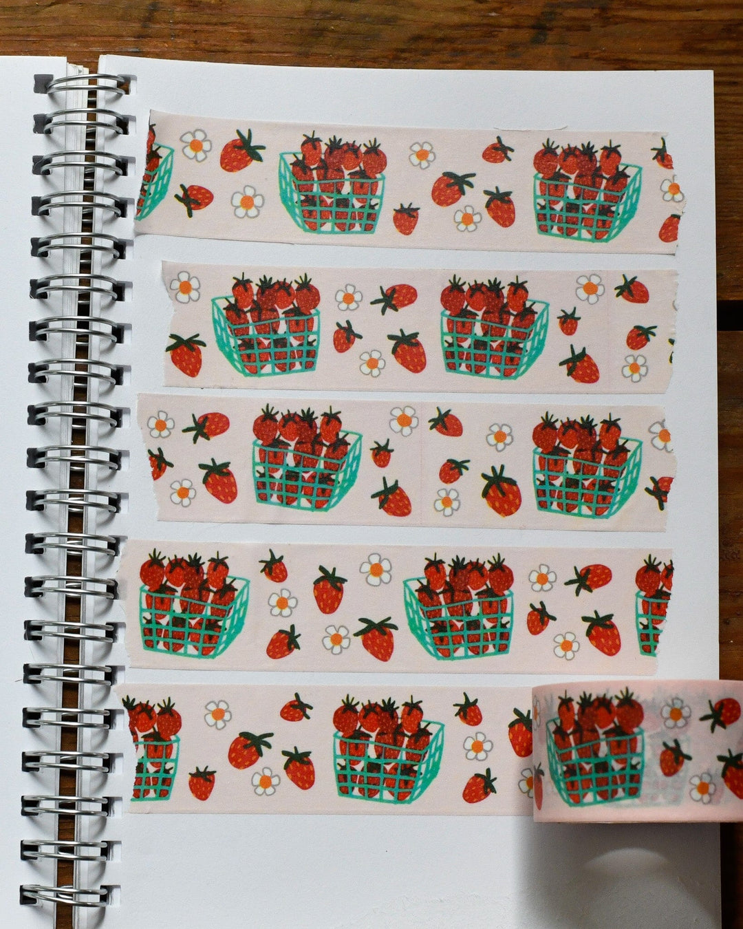 Strawberries Washi Tape Washi Tape Little Truths Studio 