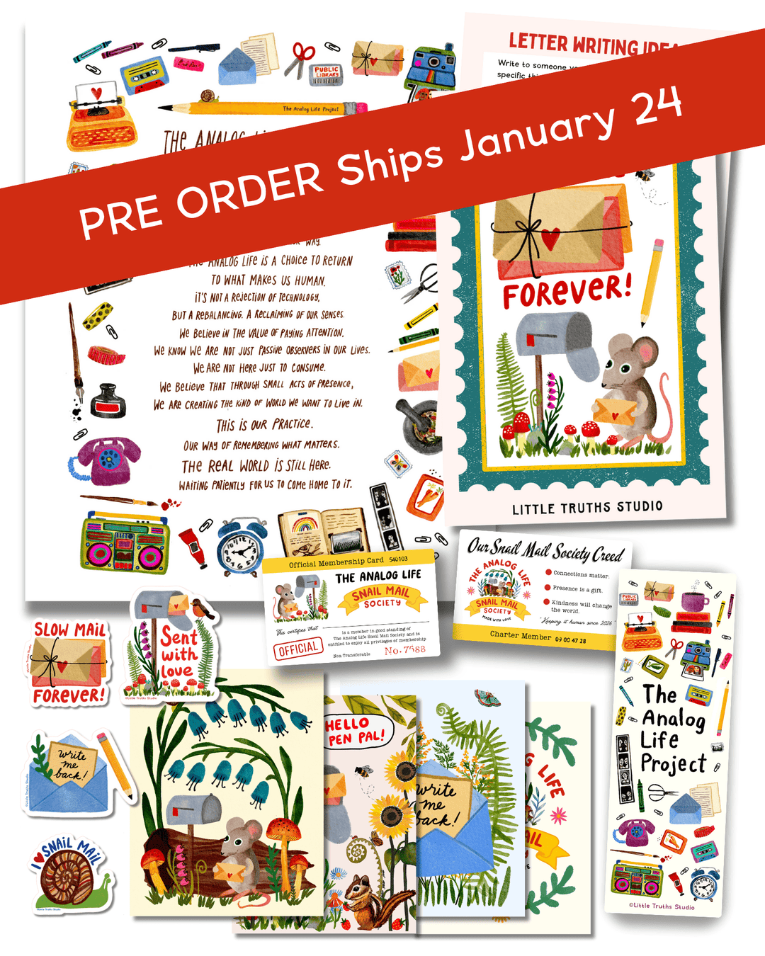 The Analog Life Project Starter Pack gift bundle Little Truths Studio 