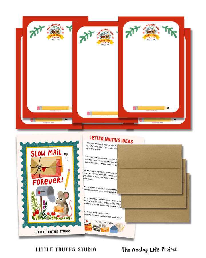 The Analog Life Snail Mail Society Letter Writing Paper Letter Writing Paper Little Truths Studio 