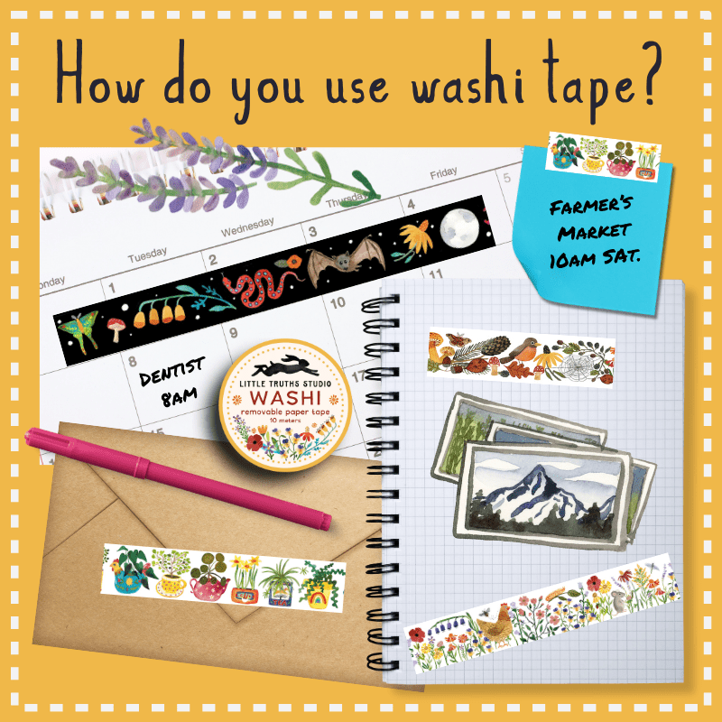 Tomato Vines Washi Tape Washi Tape Little Truths Studio 