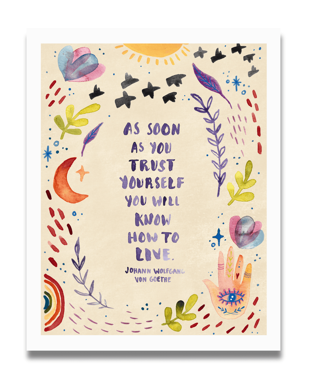 Trust Yourself Art Print Art Prints Little Truths Studio 