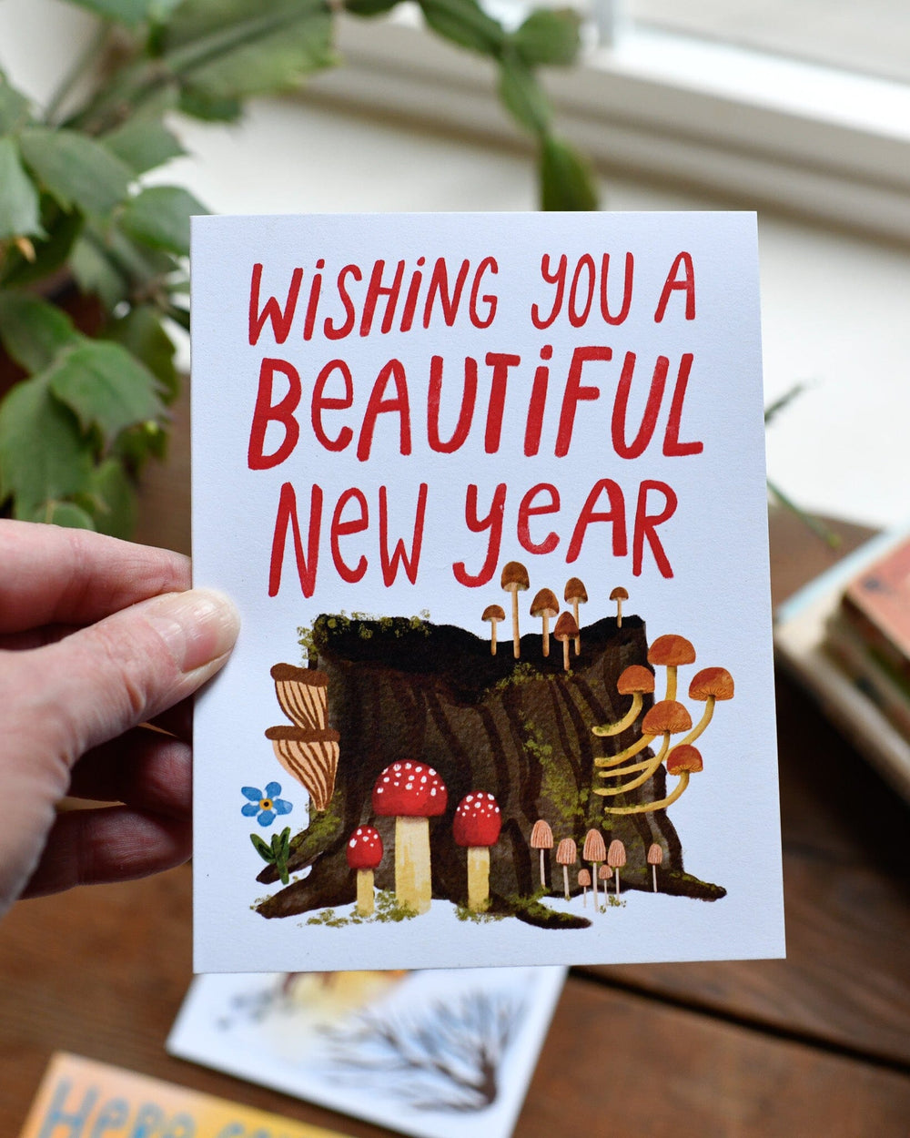 Wishing You A Beautiful New Year Greeting Card Greeting Card Little Truths Studio 