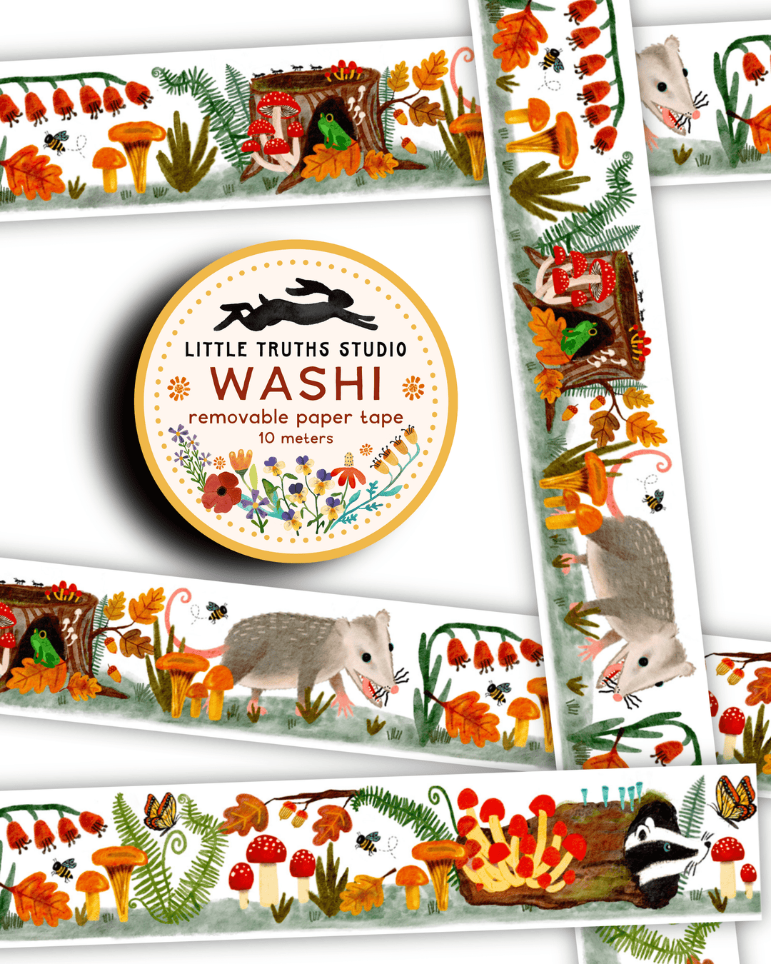 Woodland Animals Washi Tape PRE ORDER Washi Tape Little Truths Studio 