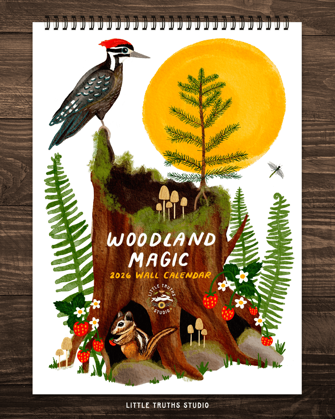 Woodland Magic 2026 Wall Calendar PRE ORDER Calendar Little Truths Studio 