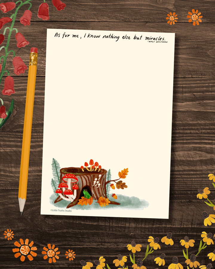 Woodland Magic 4 x 6 Notepad Notepad Little Truths Studio 