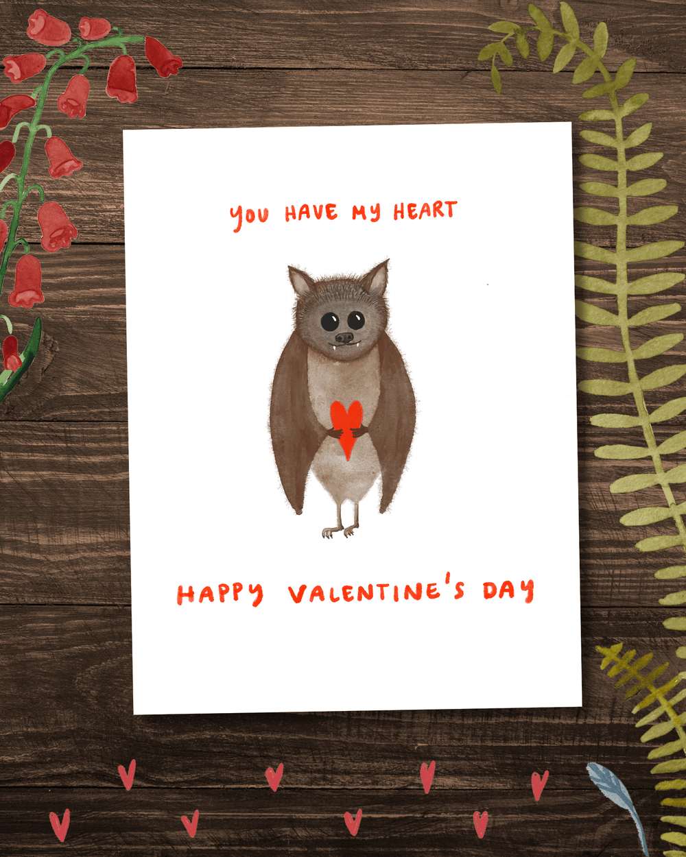 You Have My Heart Valentine Card Greeting Card Little Truths Studio 