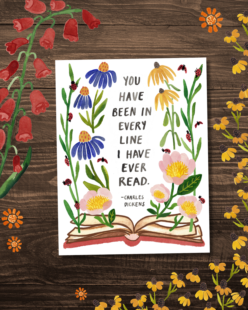 You Have Been In Every Line I Have Ever Read Greeting Card