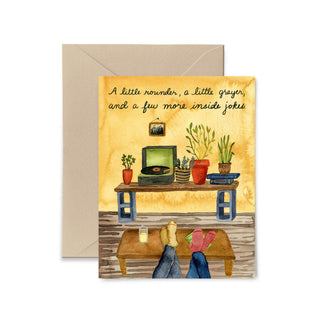 A Little Rounder, A Little Grayer Greeting Card Greeting Card Little Truths Studio 
