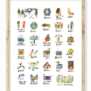 ABCs of Life Art Print Art Prints Little Truths Studio 