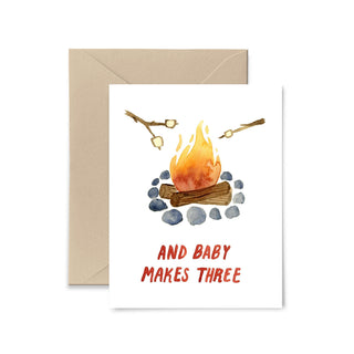 Baby Makes Three Greeting Card Greeting Card Little Truths Studio 