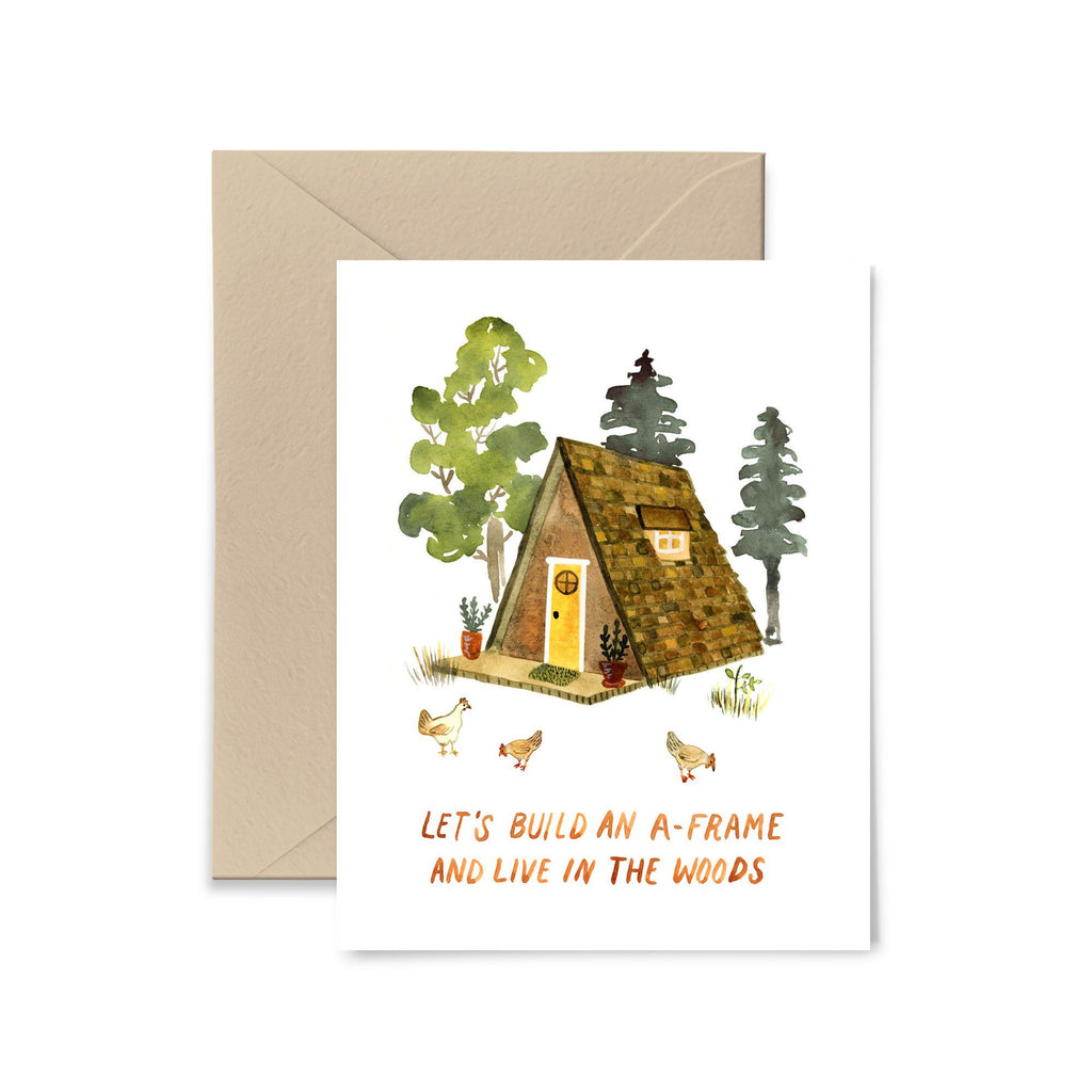 Build An A-Frame Greeting Card Greeting Card Little Truths Studio 