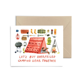 Camping Gear Greeting Card Greeting Card Little Truths Studio 