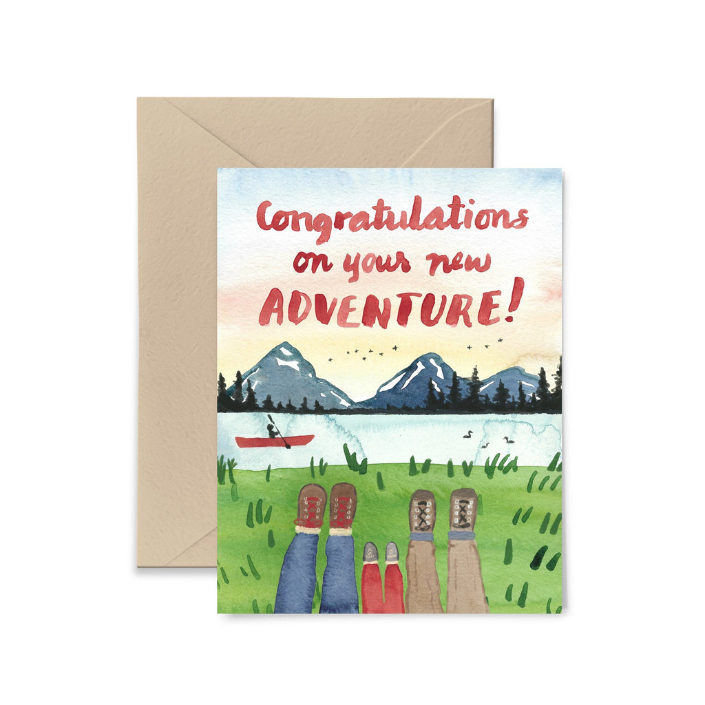 Congratulations On Your New Adventure Greeting Card Greeting Card Little Truths Studio 