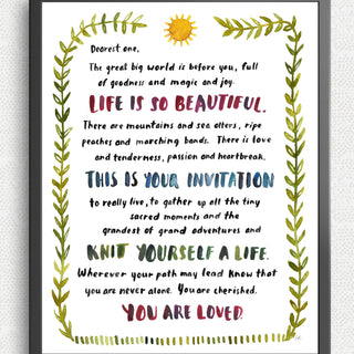 Dearest One Art Print Art Prints Little Truths Studio 