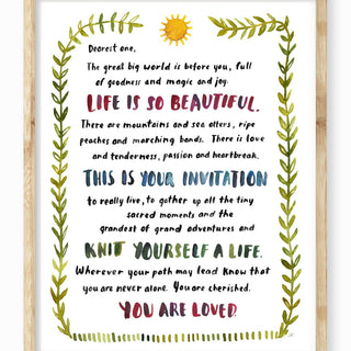 Dearest One Art Print Art Prints Little Truths Studio 