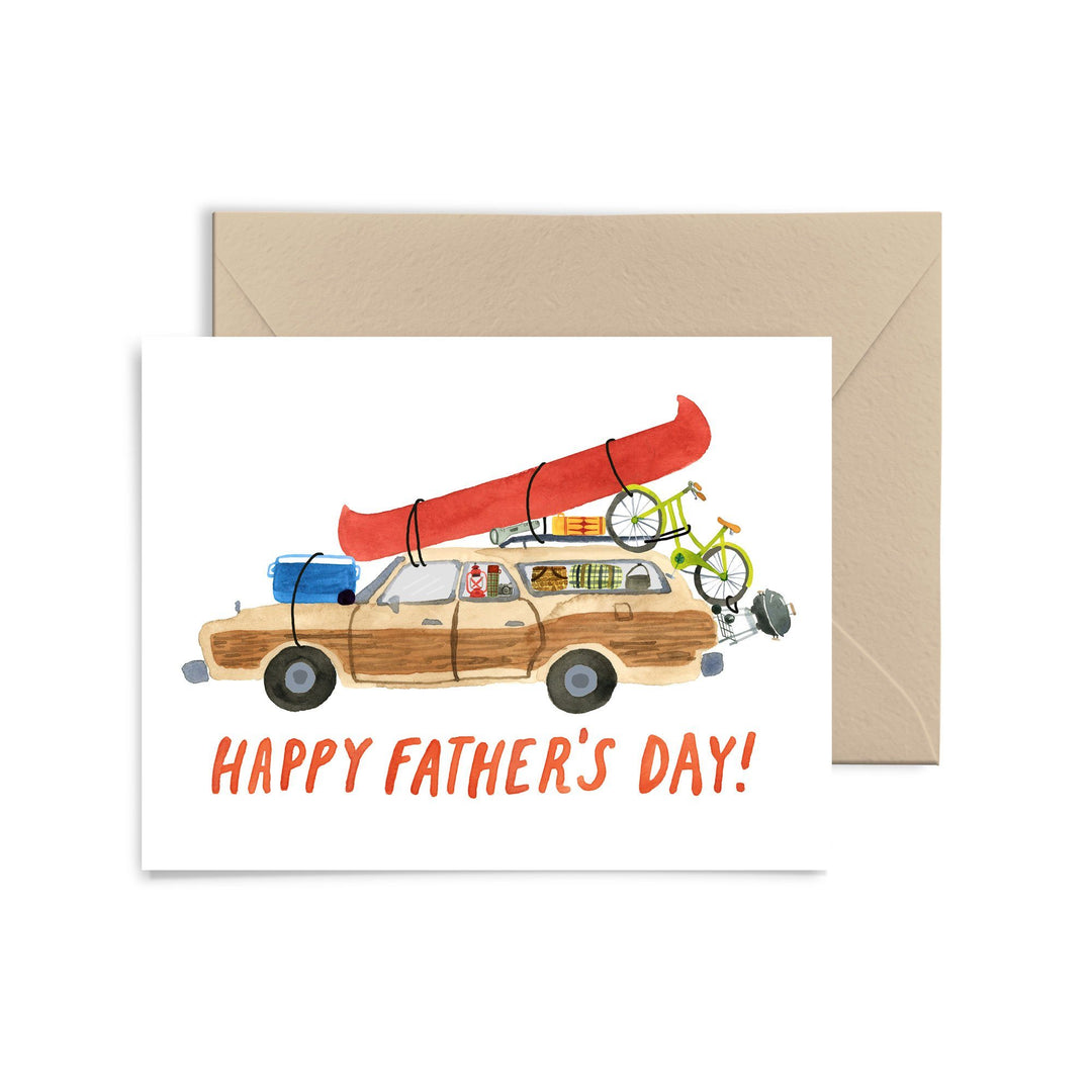 Father's Day Station Wagon Greeting Card Greeting Card Little Truths Studio 