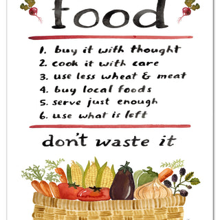 Food Advice Art Print Art Prints Little Truths Studio 