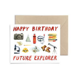 Future Explorer Birthday Greeting Card Greeting Card Little Truths Studio 