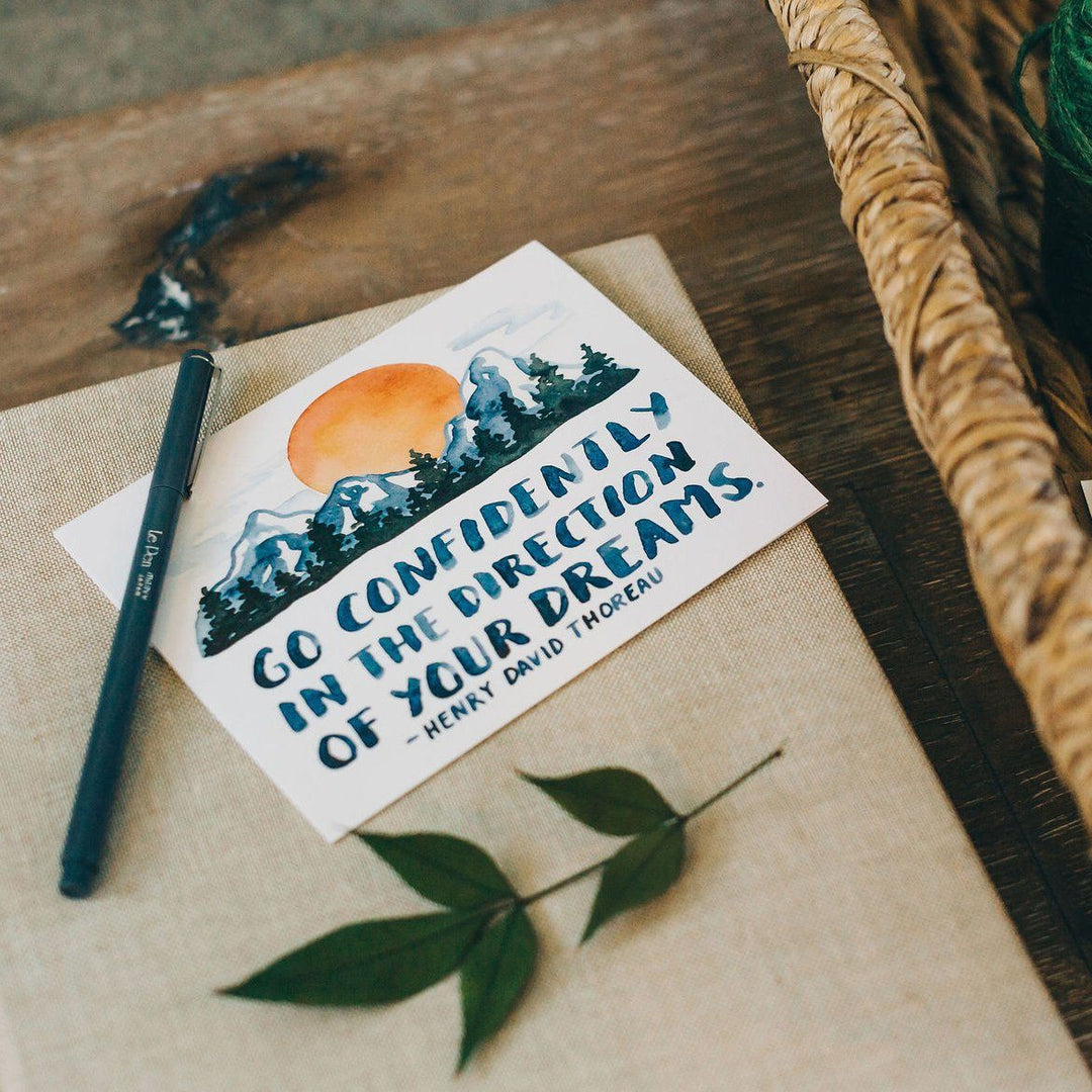 Go Confidently Greeting Card Greeting Card Little Truths Studio 