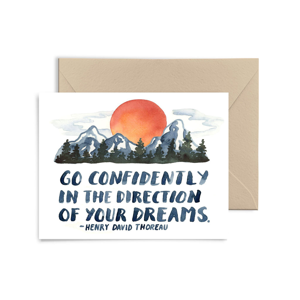 Go Confidently Greeting Card Greeting Card Little Truths Studio 