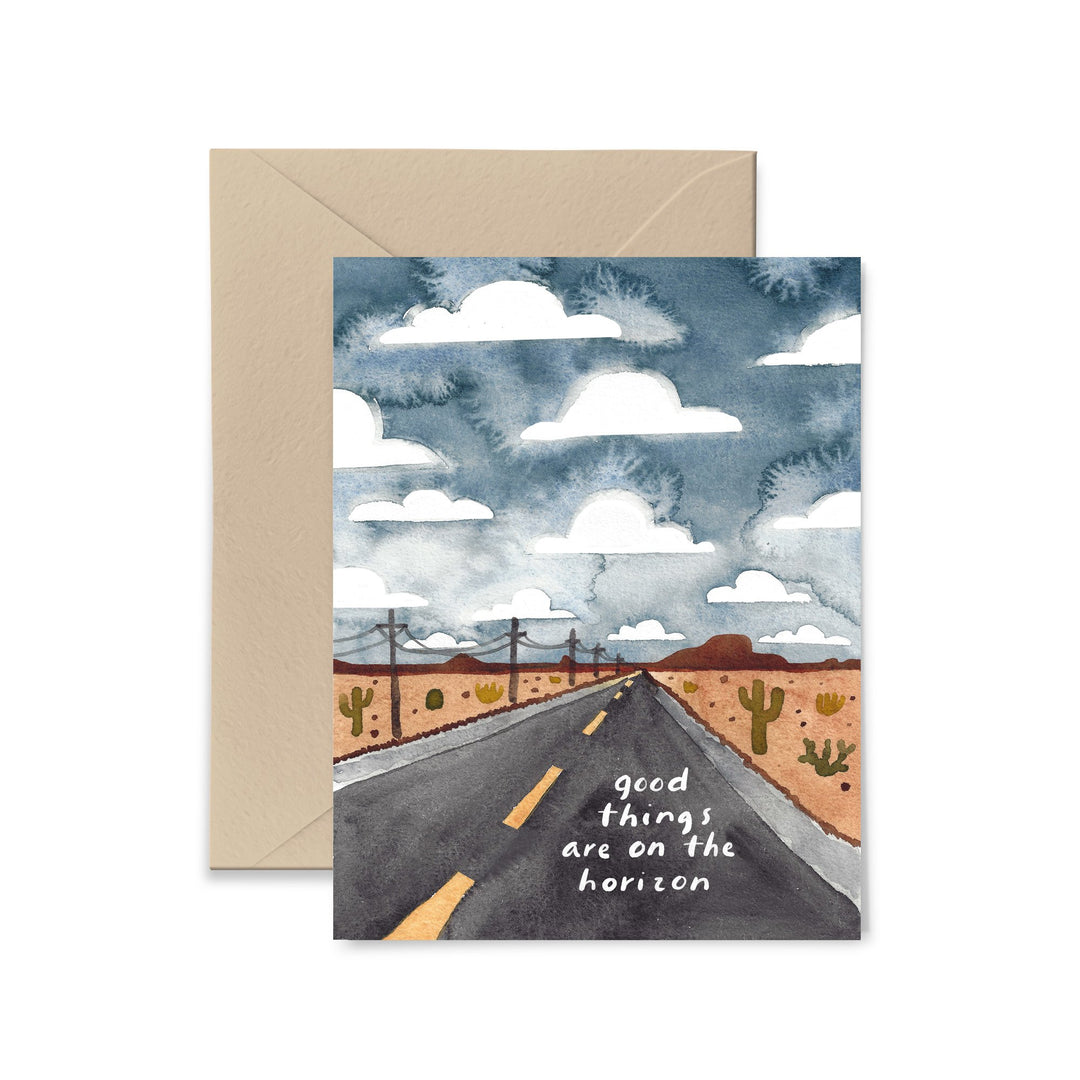 Good Things Are On The Horizon Greeting Card Greeting Card Little Truths Studio 