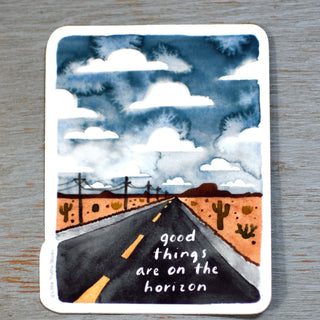 Good Things Are On The Horizon Vinyl Sticker sticker Little Truths Studio 