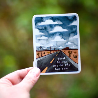 Good Things Are On The Horizon Vinyl Sticker sticker Little Truths Studio 