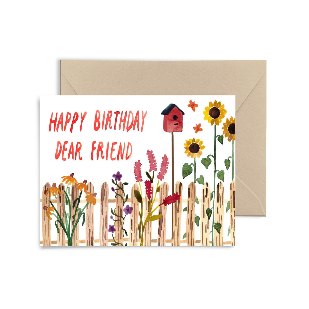 Happy Birthday Dear Friend Greeting Card Greeting Card Little Truths Studio 