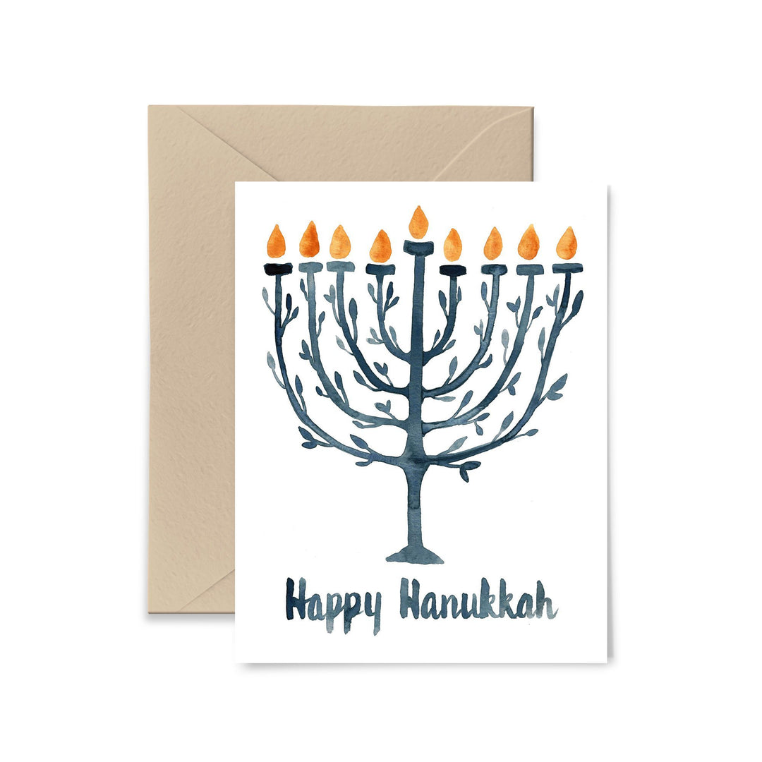 Happy Hanukkah Greeting Card Greeting Card Little Truths Studio 