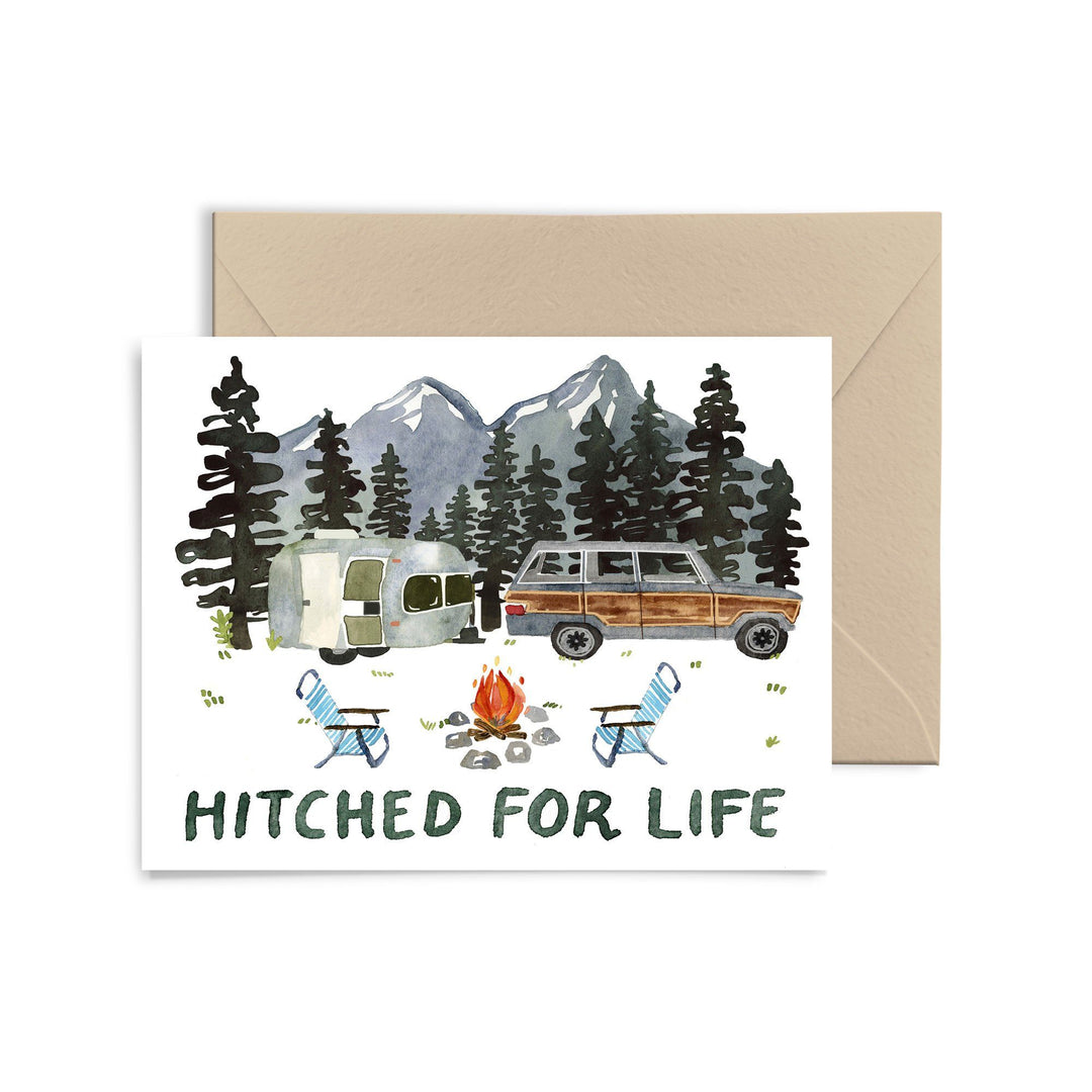 Hitched For Life Greeting Card Greeting Card Little Truths Studio 