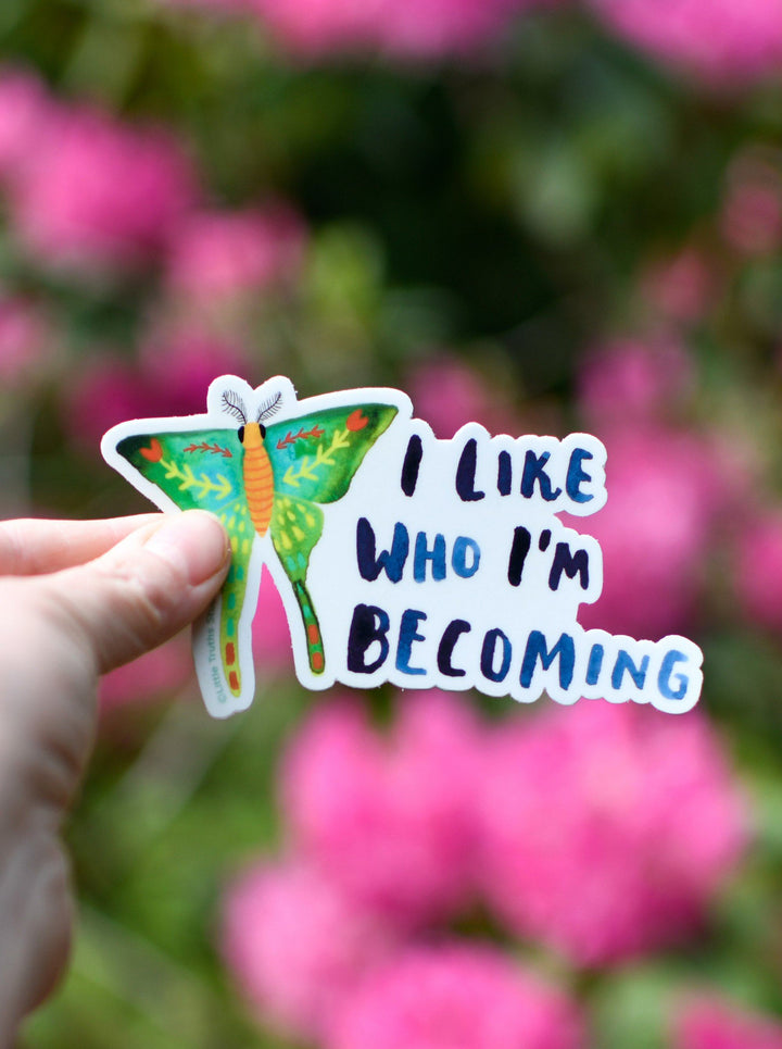 I Like who I'm Becoming Vinyl Sticker stickers Little Truths Studio 