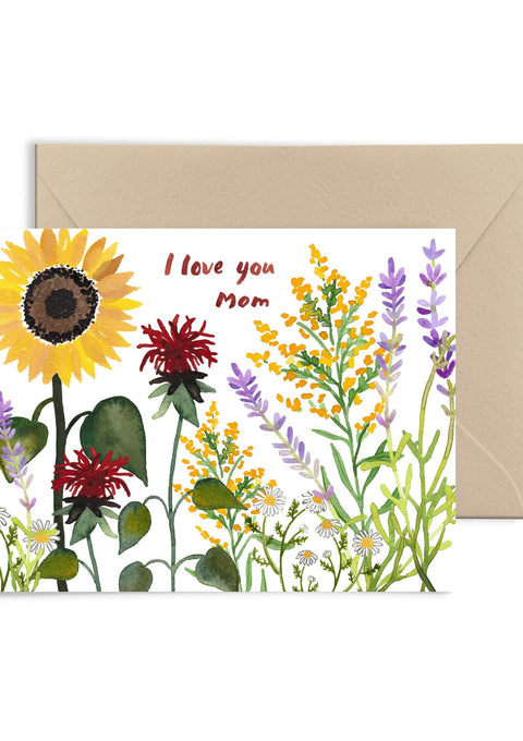 I Love You Mom Mother's Day Card Greeting Card Little Truths Studio 
