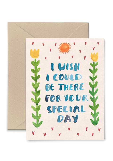 I Wish I Could Be There Greeting Card Greeting Card Little Truths Studio 