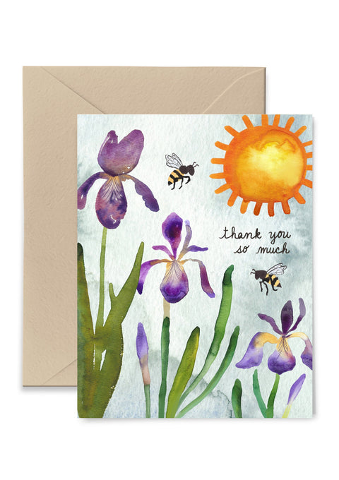 Iris Thank You So Much Greeting Card Greeting Card Little Truths Studio 