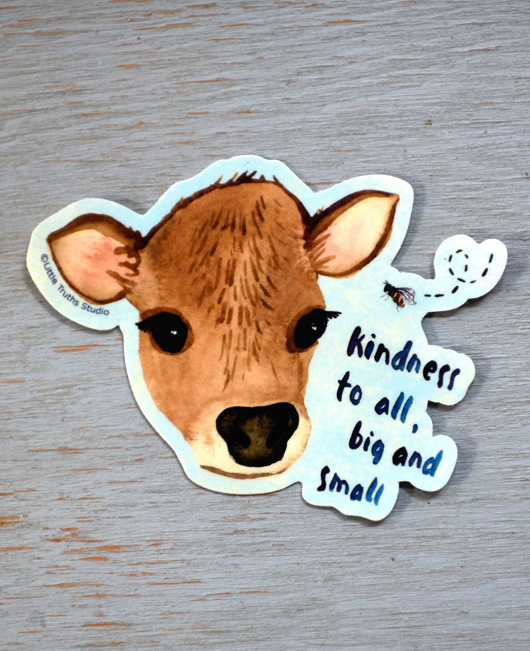 Kindness To All, Big & Small Vinyl Sticker Little Truths Studio 