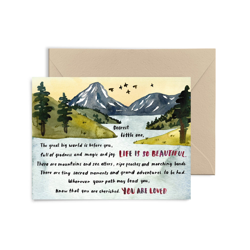 Life Is So Beautiful Greeting Card Greeting Card Little Truths Studio 