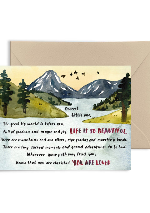 Life Is So Beautiful Greeting Card Greeting Card Little Truths Studio 