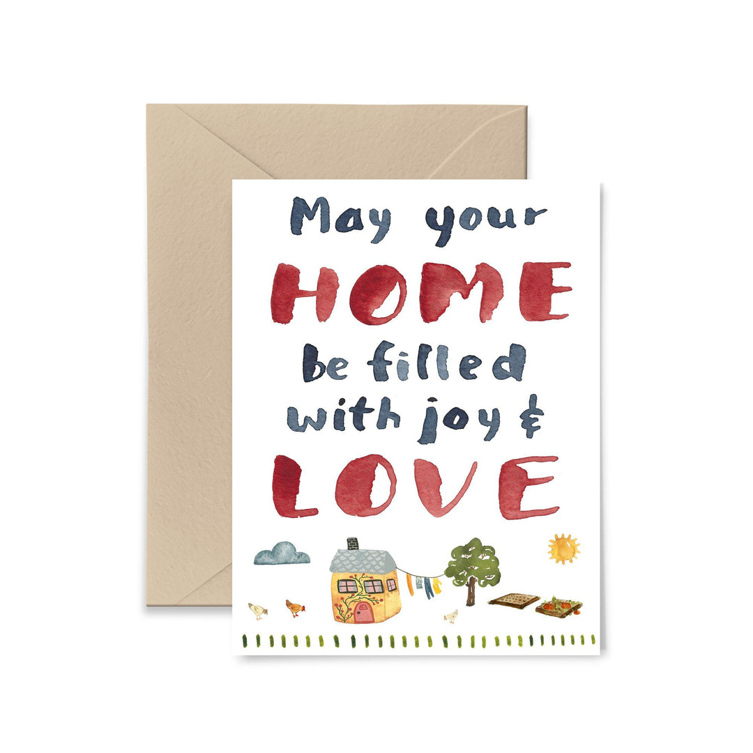 May Your Home Be Filled With Joy Greeting Card Greeting Card Little Truths Studio 