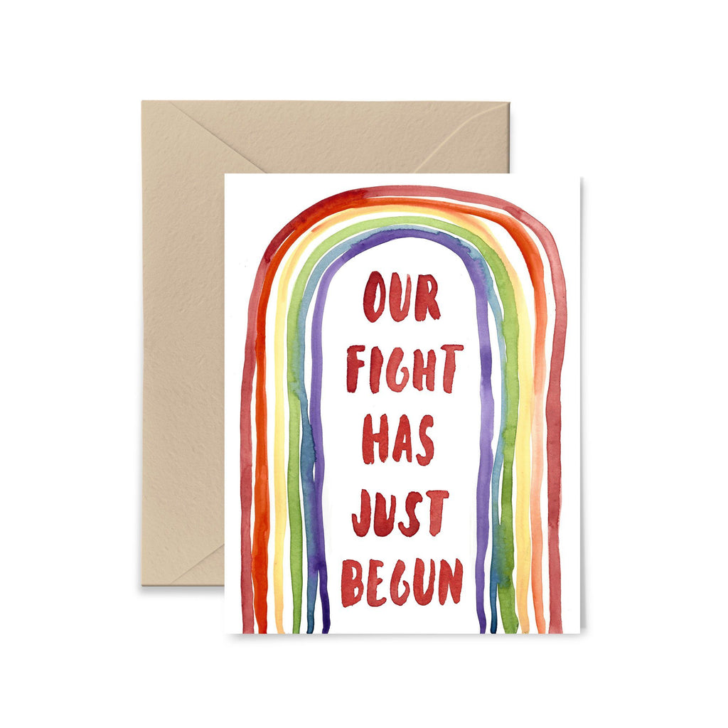 Our Fight Has Just Begun Greeting Card Greeting Card Little Truths Studio 