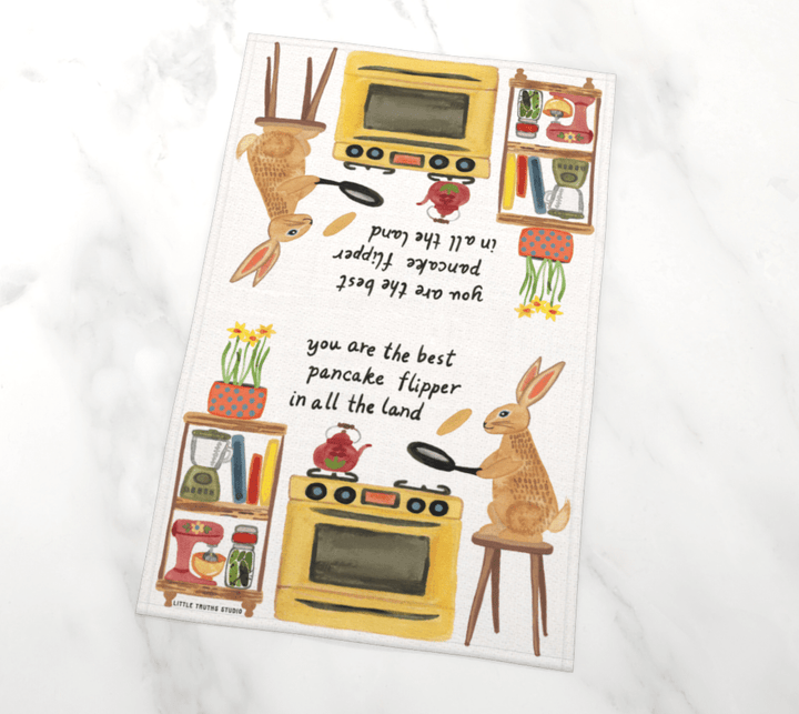 Pancake Flipper Tea Towel Tea Towel Little Truths Studio 