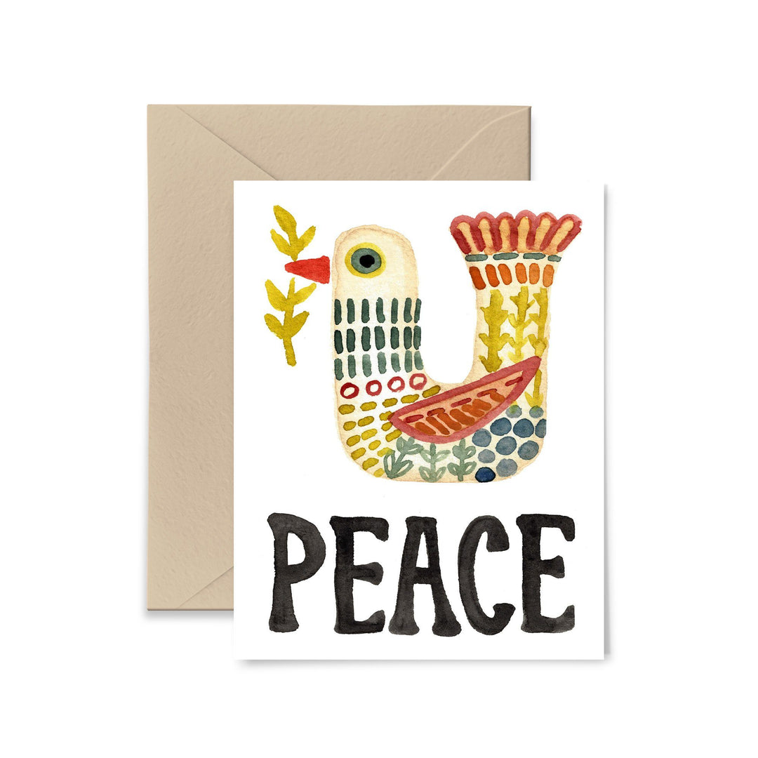 Peace Dove Greeting Card Greeting Card Little Truths Studio 