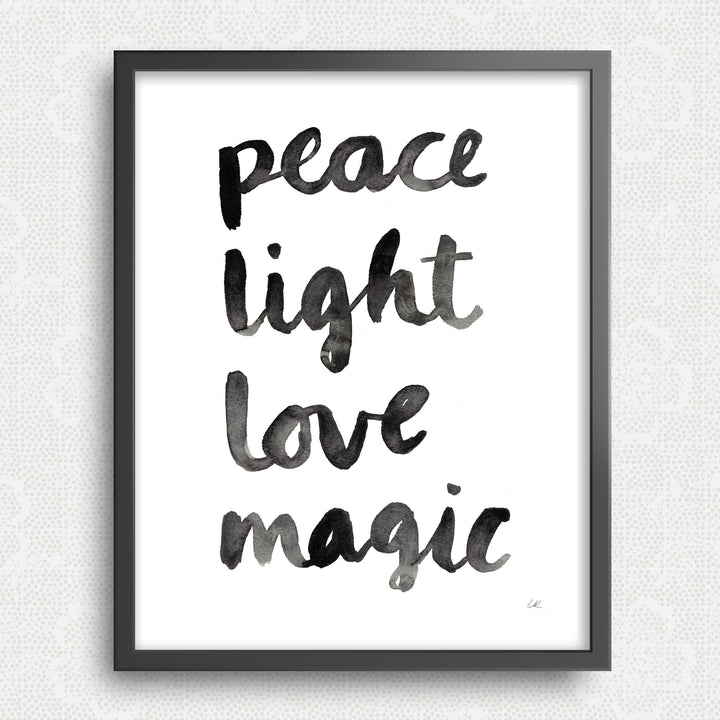 Peace Light Love Magic Art Print Art Prints Little Truths Studio 