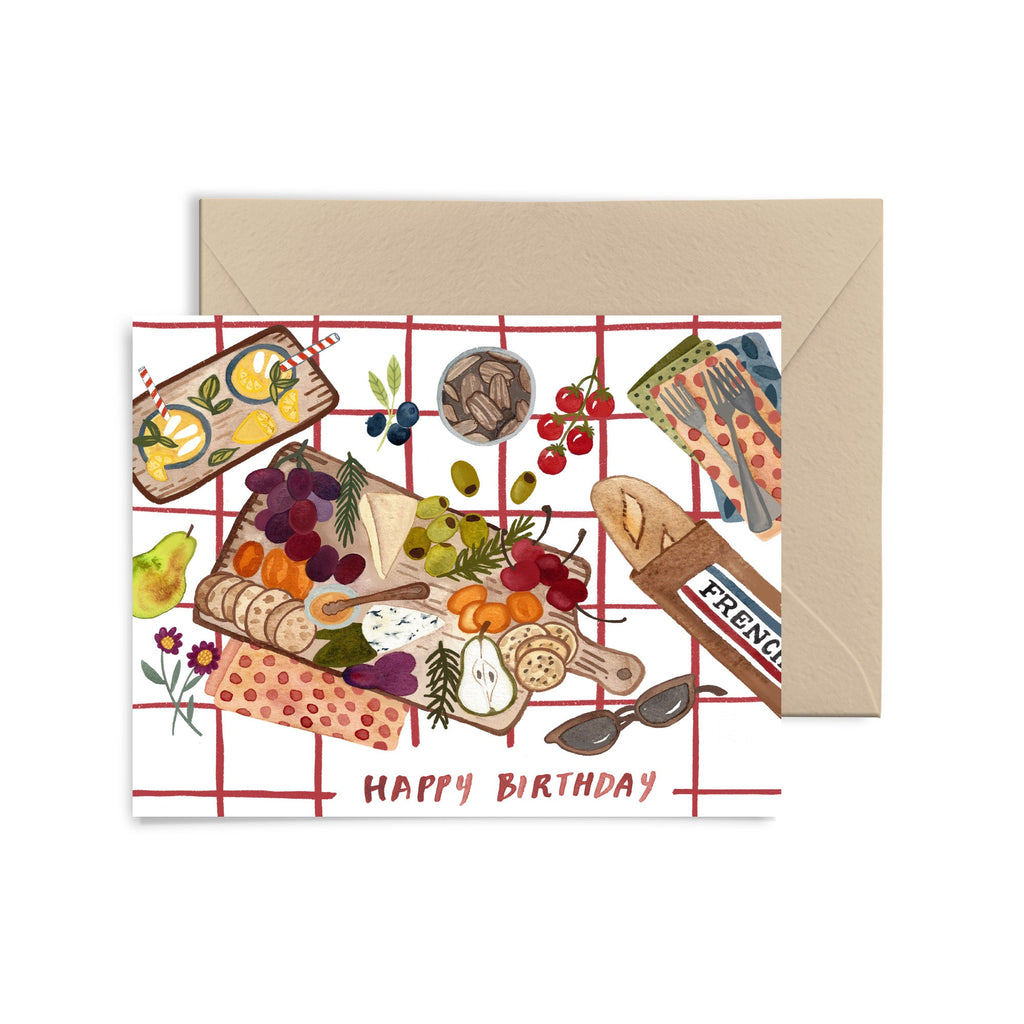 Picnic Birthday Greeting Card Greeting Card Greeting Card Little Truths Studio 