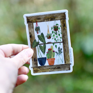 Plants Window Vinyl Sticker sticker Little Truths Studio 