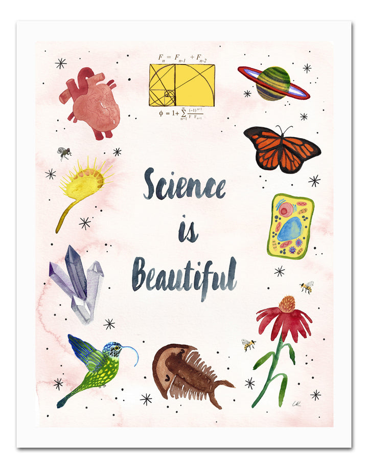 Science is Beautiful Art Print