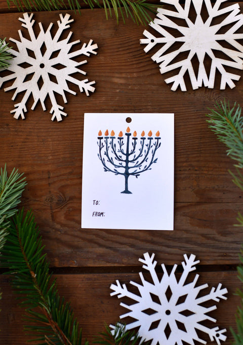 Set of 10 Hanukkah Gift Tags Gift Tags & Labels Little Truths Studio 