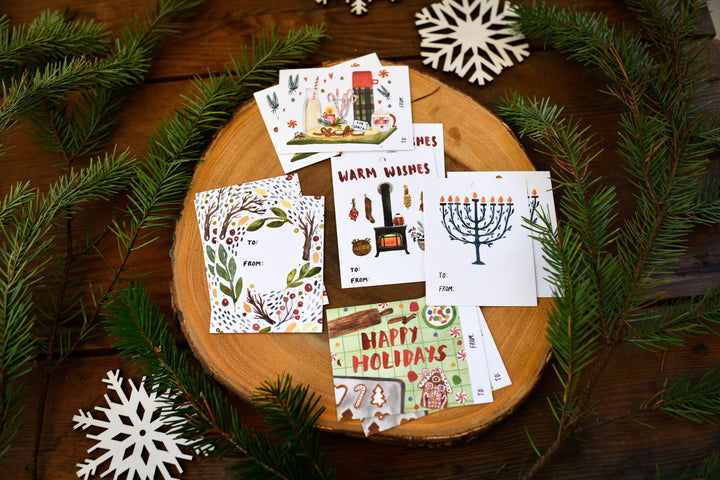 Set of 10 Hanukkah Gift Tags Gift Tags & Labels Little Truths Studio 